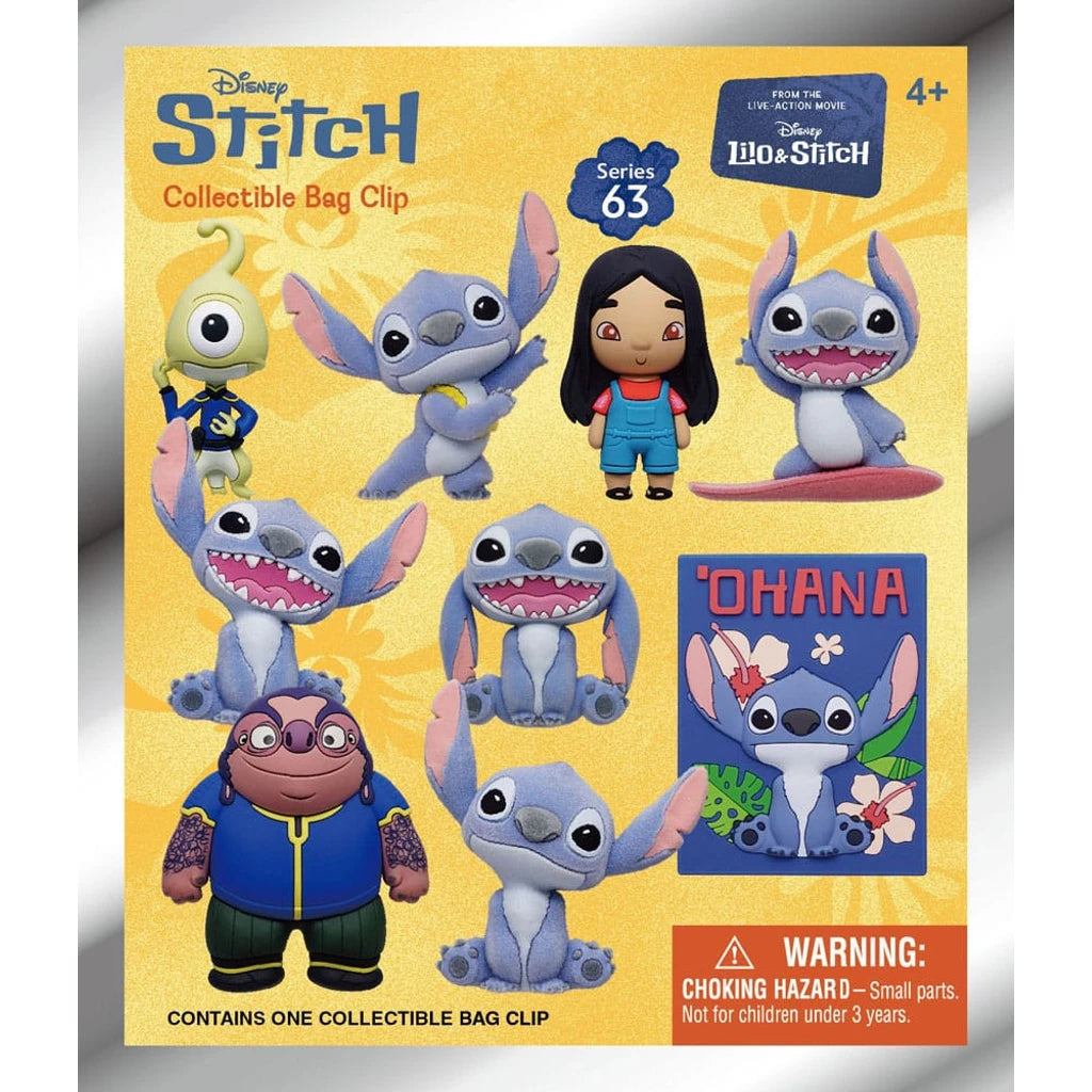 Lilo & Stitch Movie 3D Foam Bag Clips Series 63 Display (24)