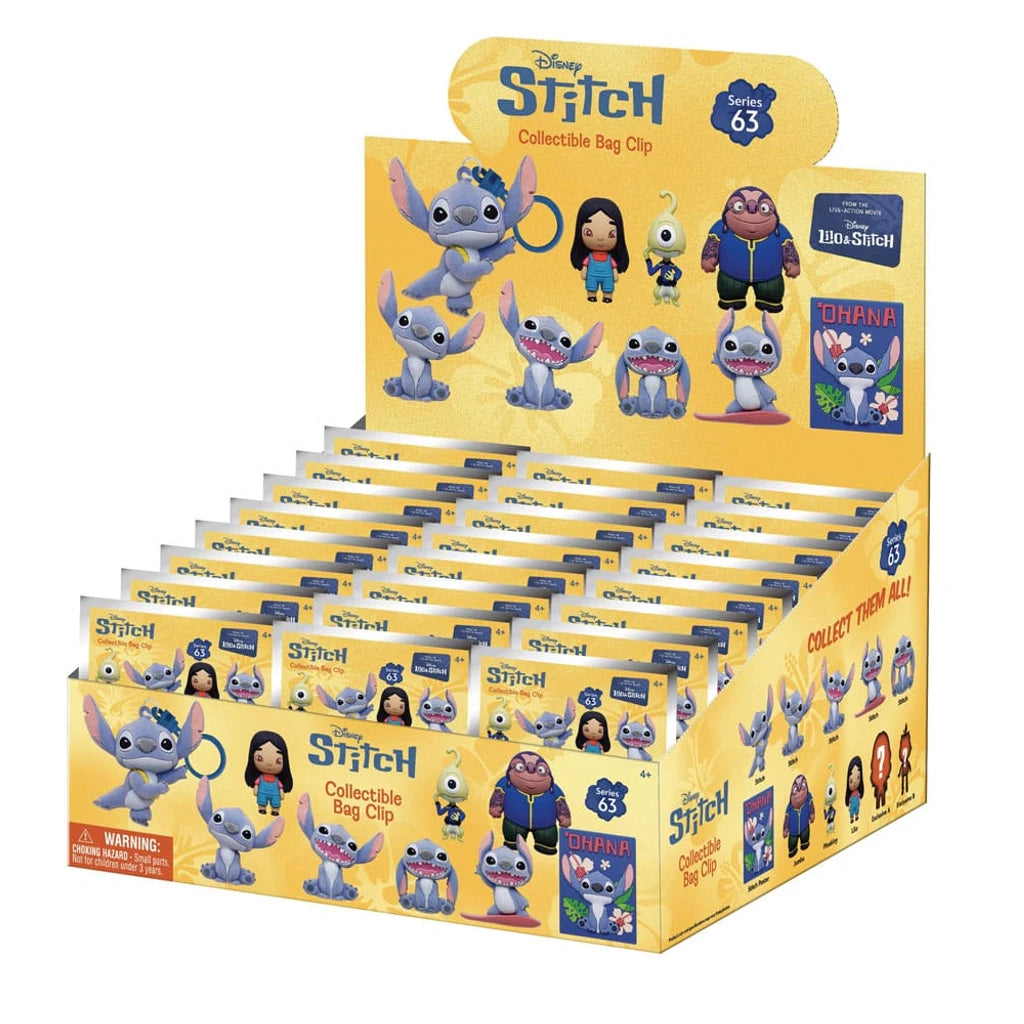 Lilo & Stitch Movie 3D Foam Bag Clips Series 63 Display (24)