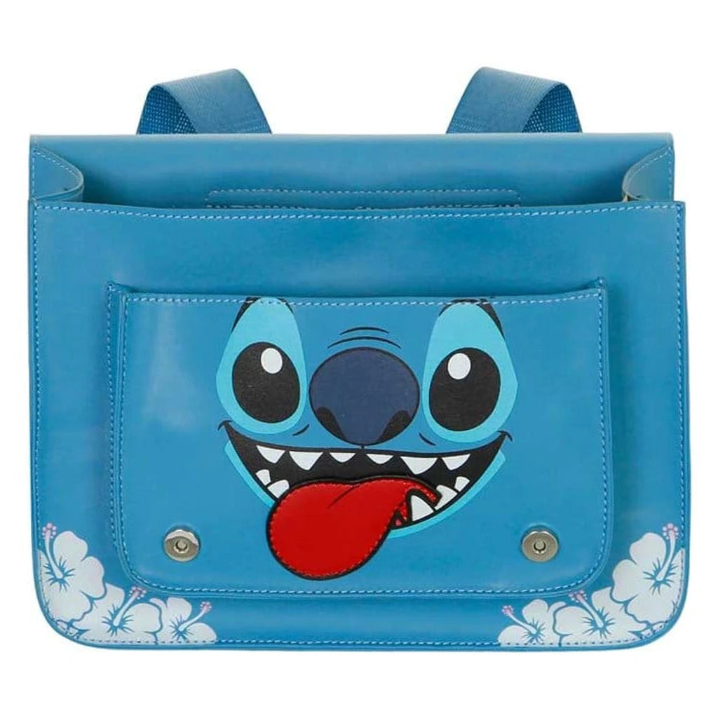 Lilo & Stitch Satchel Shoulder Bag Backpack Tongue Blue