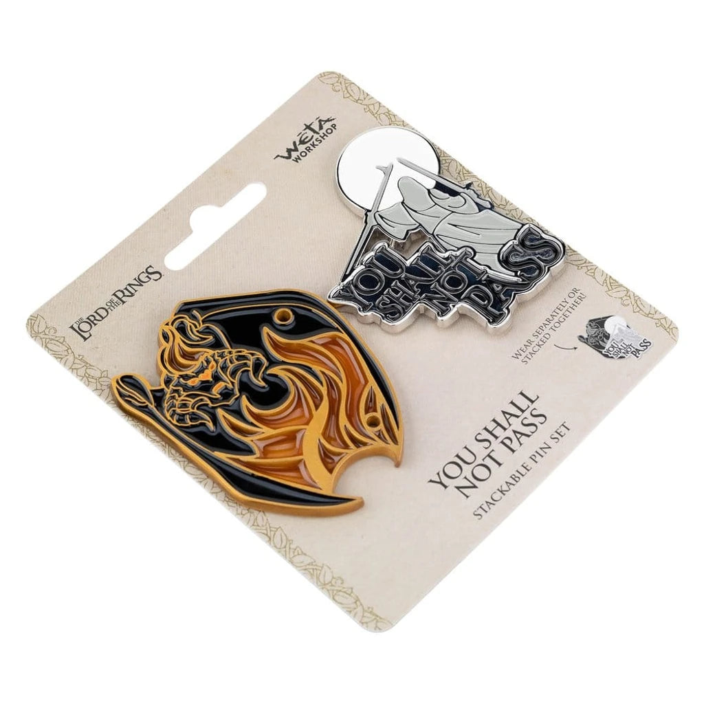 Lord of the Rings Collectors Pins 2-Pack You Shall Not Pass 8 cm