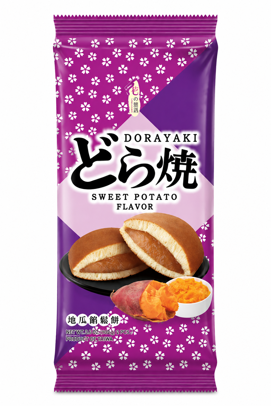 [EAN:4712928344574] LOVE & LOVE Dorayaki Cake - Sweet Potato Flavour, 165 g