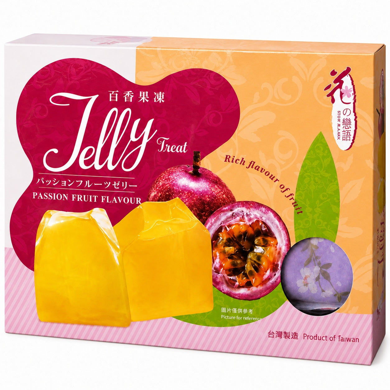 [EAN:4712928343164] LOVE&LOVE Fruit Jelly - Passion Fruit Flavour 200g