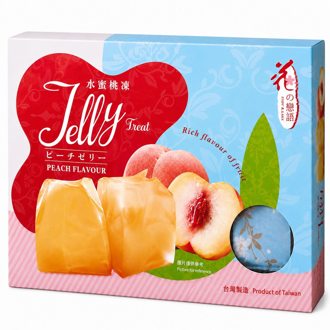 [EAN:4712928343157] LOVE&LOVE Fruit Jelly - Peach Flavour 200g