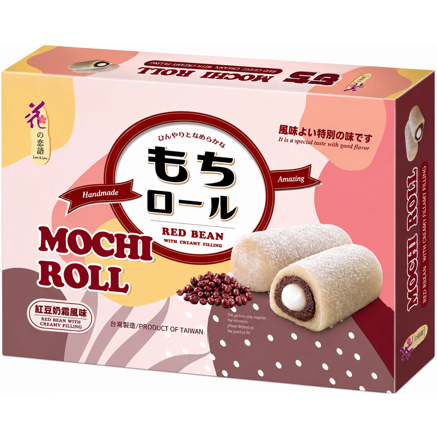 LOVE&LOVE Handmade Mochi - Red Bean with Creamy Filling 150g
