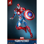 Marvel Comic Diecast Masterpiece Action Figure 1/6 Iron Patriot Hot Toys Exclusive 32 cm