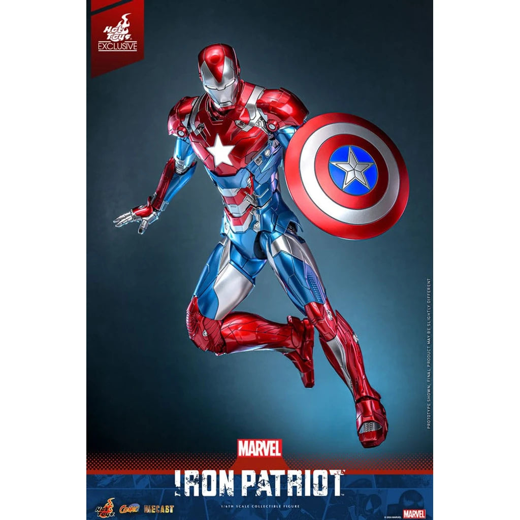 Marvel Comic Diecast Masterpiece Action Figure 1/6 Iron Patriot Hot Toys Exclusive 32 cm