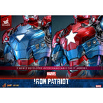 Marvel Comic Diecast Masterpiece Action Figure 1/6 Iron Patriot Hot Toys Exclusive 32 cm
