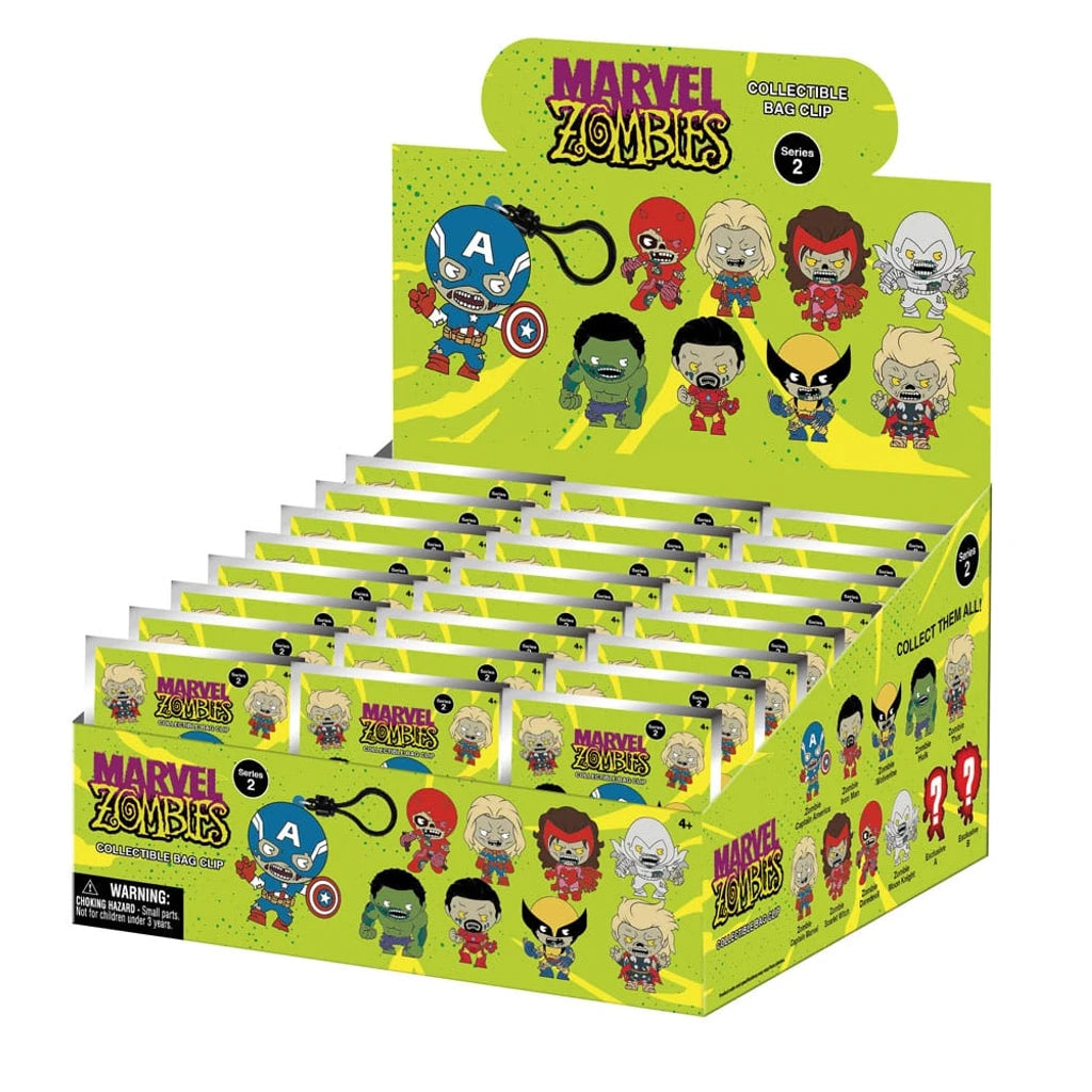 Marvel PVC Bag Clips Series 2 Zombies  Display (24)