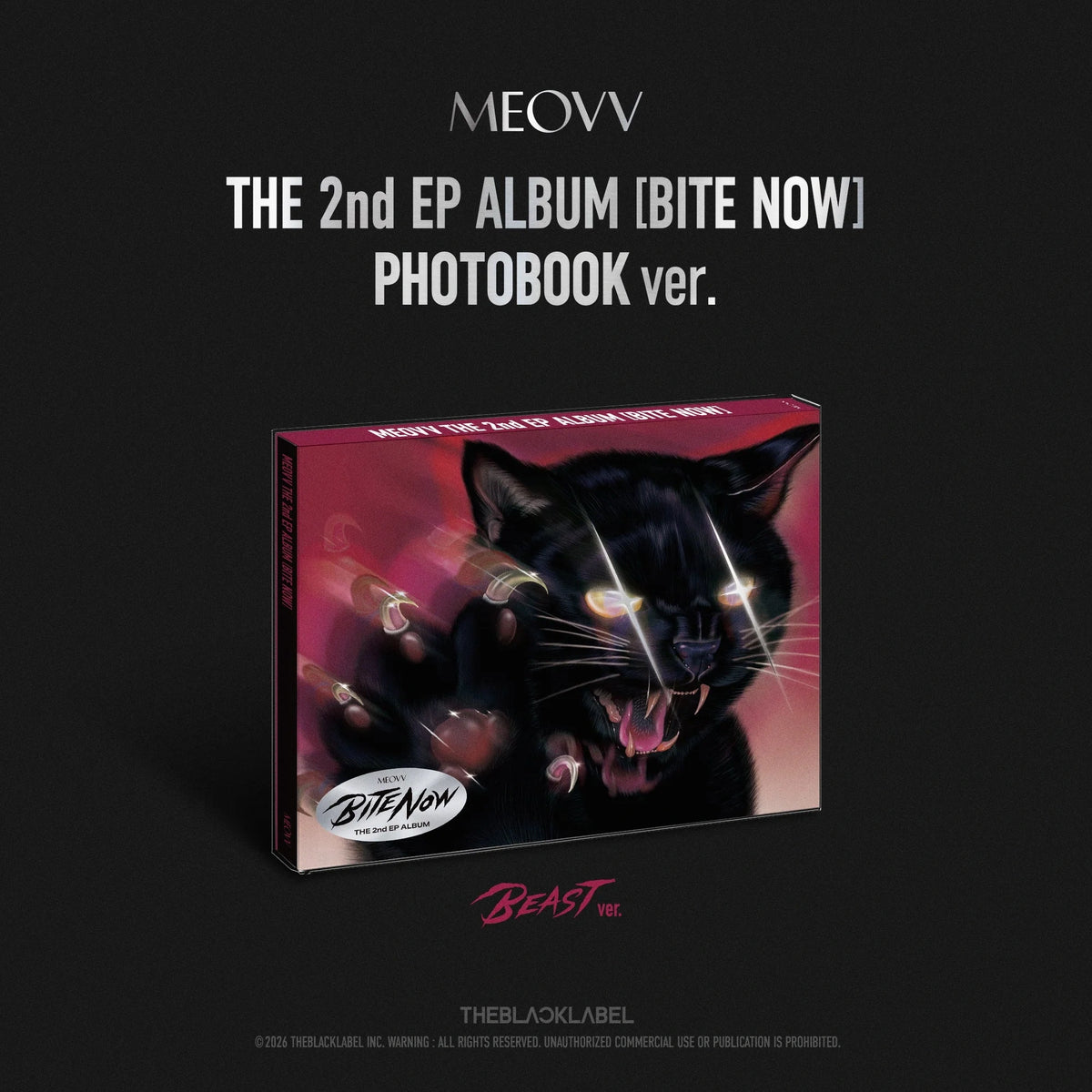 [EAN:8800367489393][IMG:4] MEOVV - BITE NOW | 2nd EP Album | PHOTOBOOK Ver. | 2026 CD - Random Ver.
