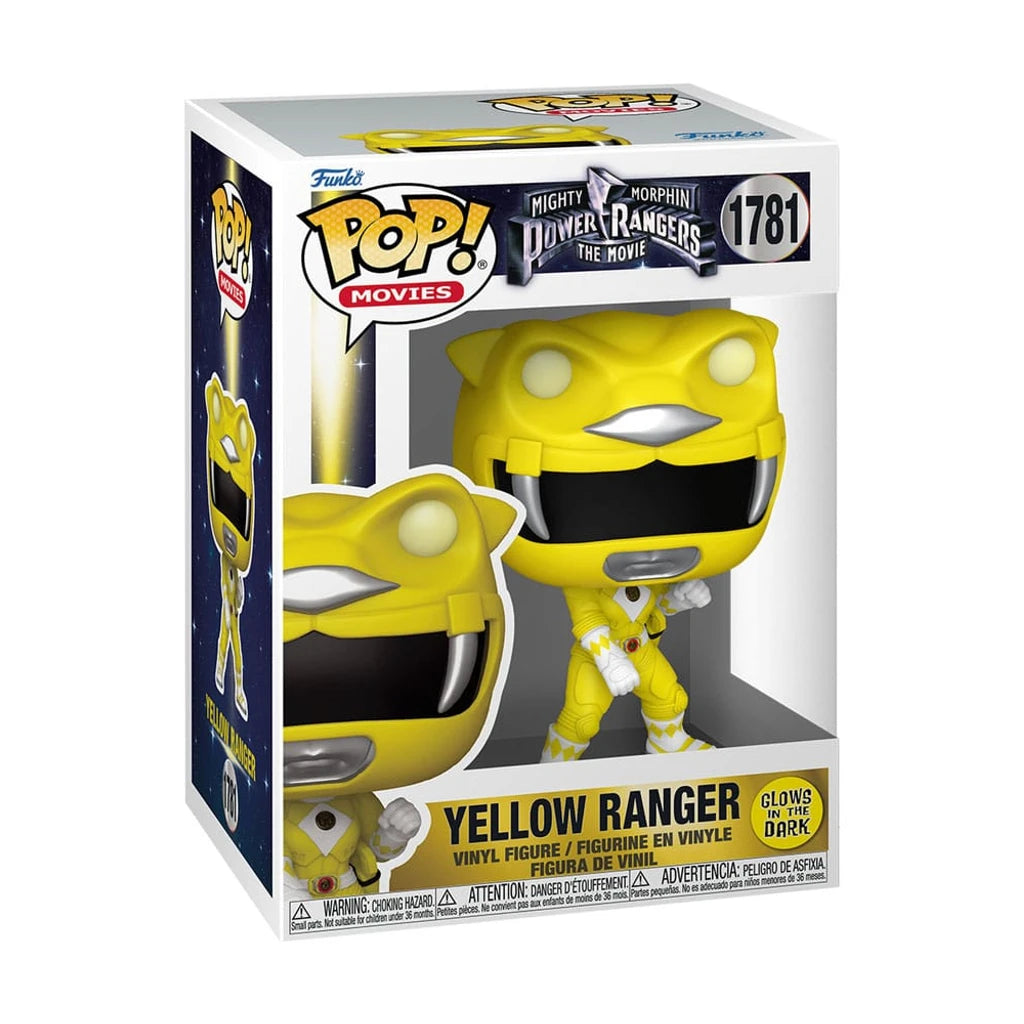 Mighty Morphin Power Rangers: The Movie POP! Movies Vinyl Figures Yellow Ranger (GITD) 9 cm