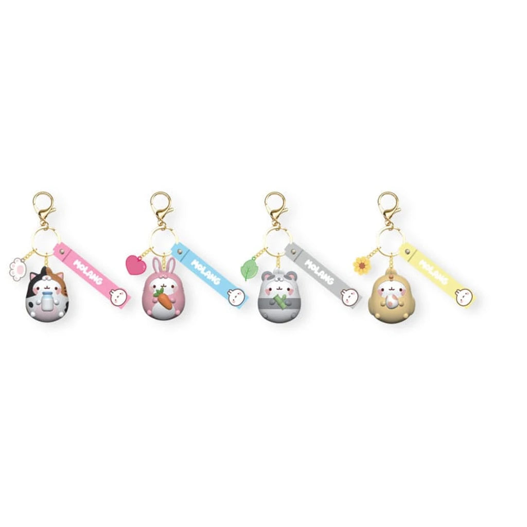 Molang Animal Costume Series Keychain with Hand Strap Display (9)