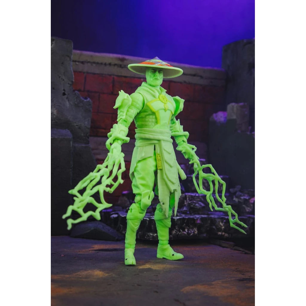 Mortal Kombat Action Figure Glow in the Dark Edition Raiden (Gold Label) 18 cm