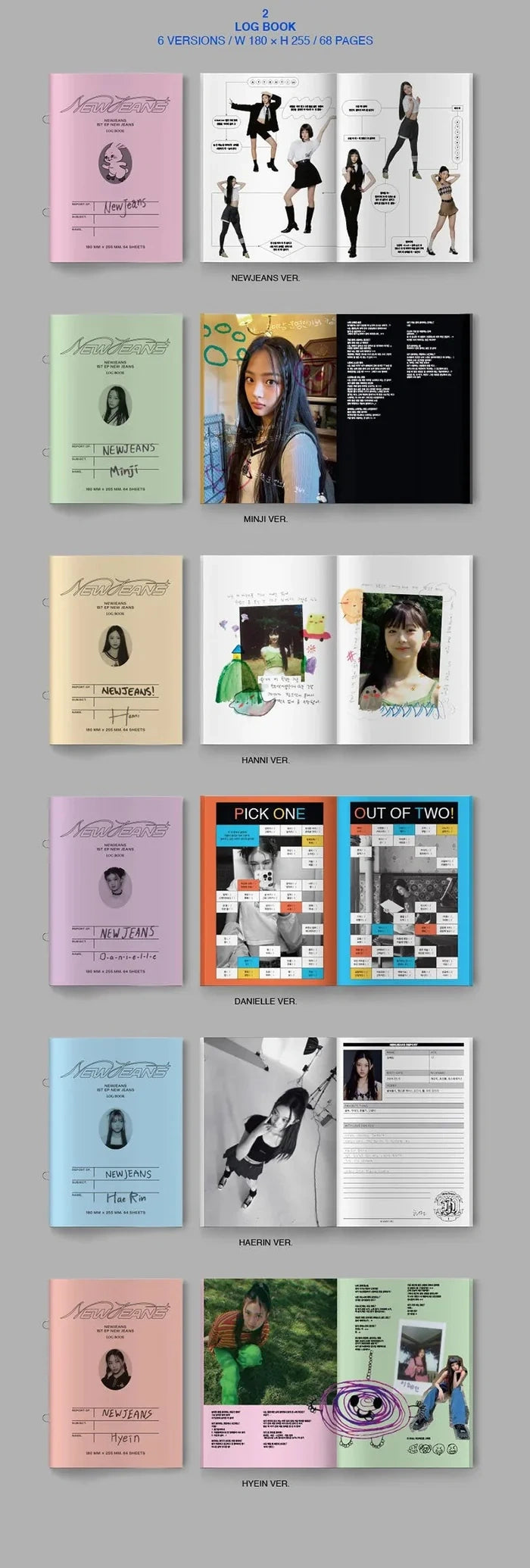 [EAN:8809848757822][IMG:2] NEWJEANS – NEW JEANS | 1 EP | BLUEBOOK Ver. | 2022 CD - Random Ver.