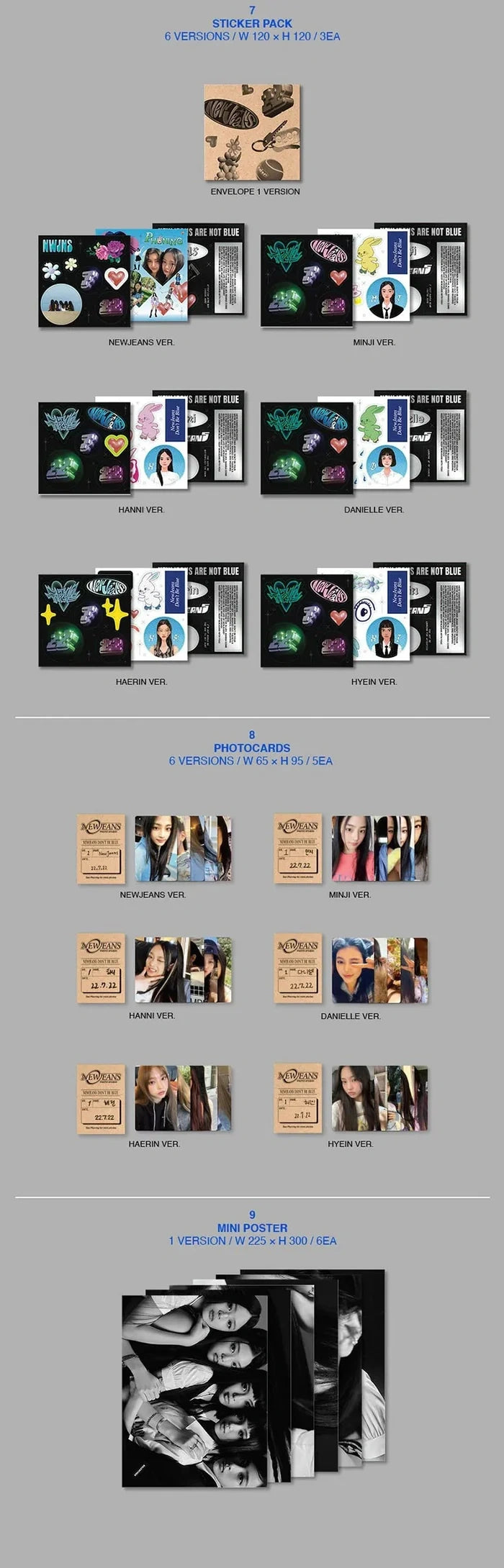 [EAN:8809848757822][IMG:5] NEWJEANS – NEW JEANS | 1 EP | BLUEBOOK Ver. | 2022 CD - Random Ver.