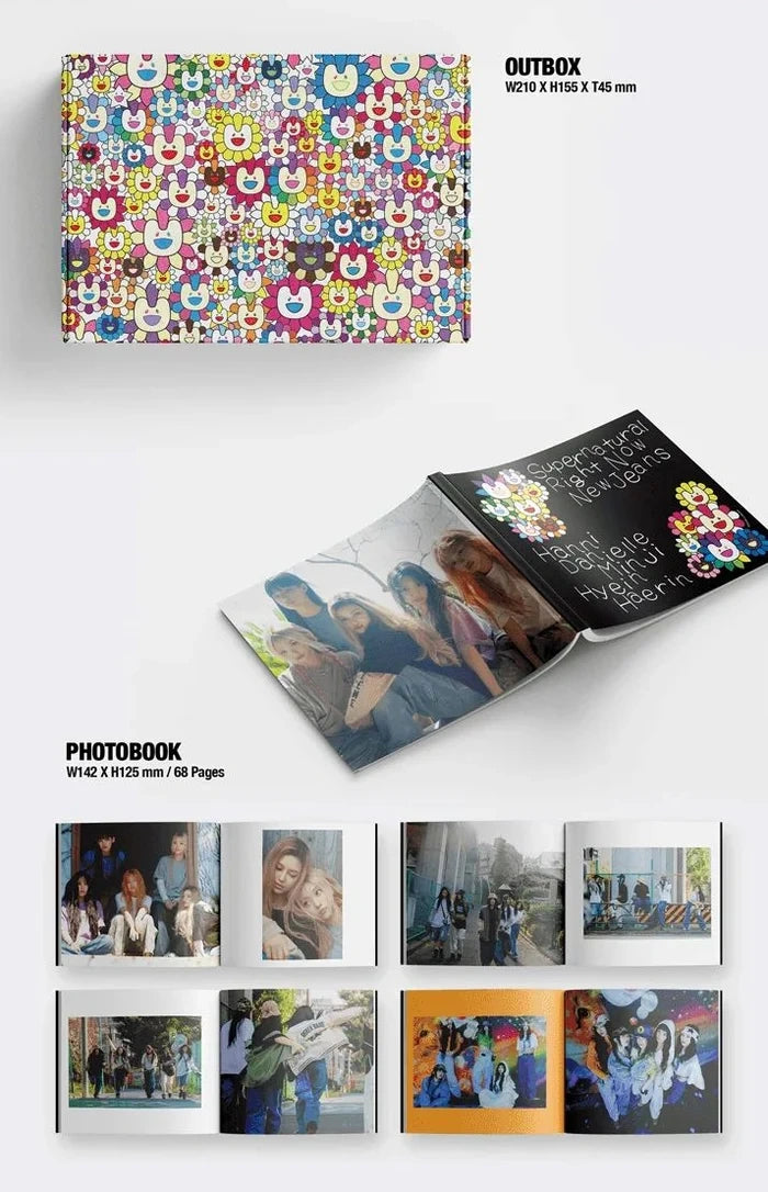 [EAN:8800250620568][IMG:2] NEWJEANS – SUPERNATURAL | DOUBLE SINGLE | NJ X MURAKAMI | Drawstring Bag Ver. | 2024 CD