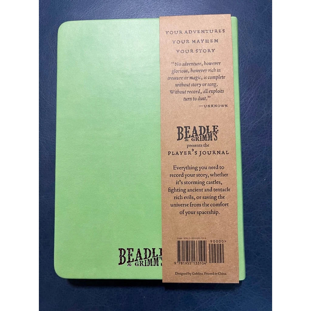 Notebook A5 Player's Journal Sage Green Shield