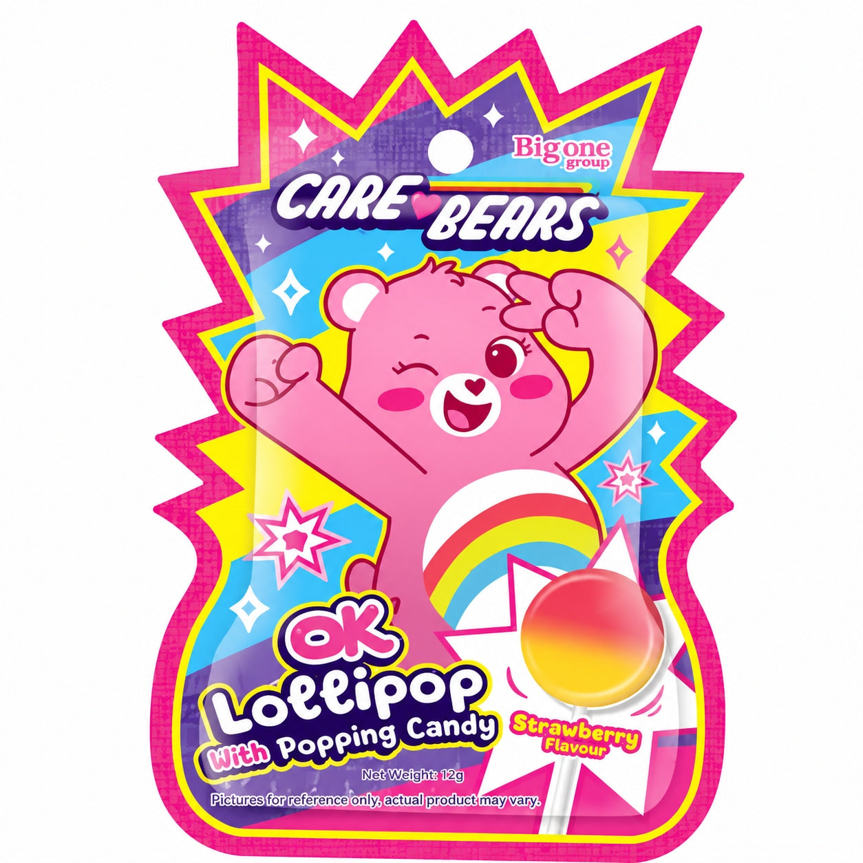 [EAN:8858954214460] OK Care Bears Strawberry Lollipop 14g
