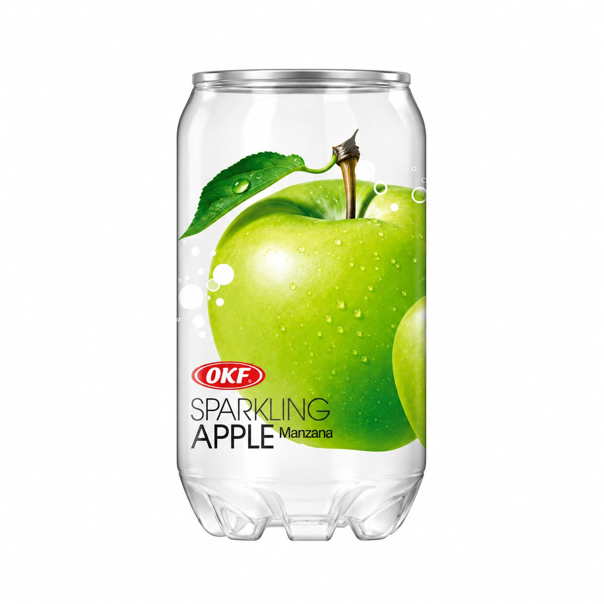 [EAN:8809713914084][IMG:1] OKF Sparkling Green Apple Flavour Drink with sugar and sweetener 350 ml