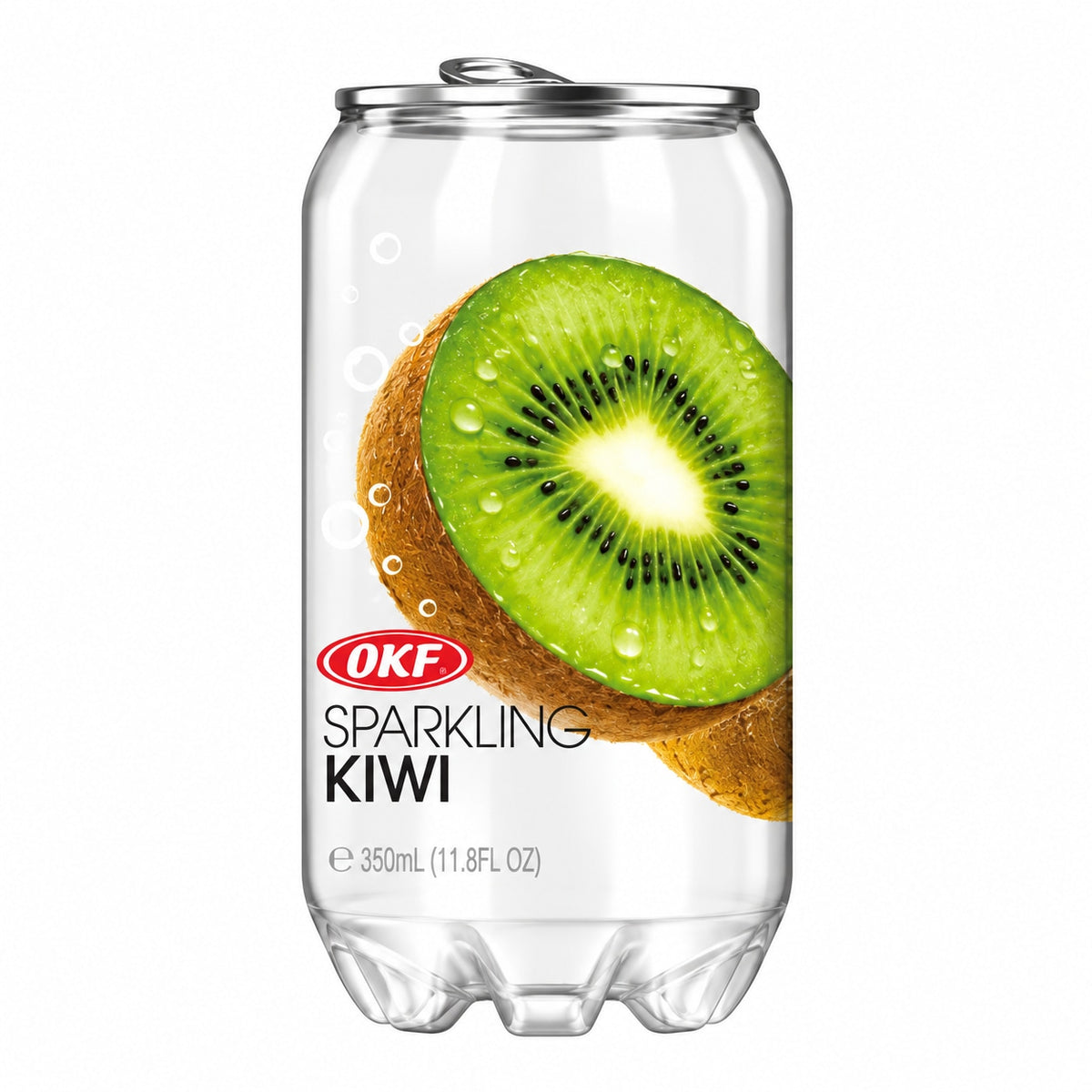 [EAN:8809713916323][IMG:1] OKF Sparkling Kiwi Flavour Drink with sugar and sweetener 350 ml