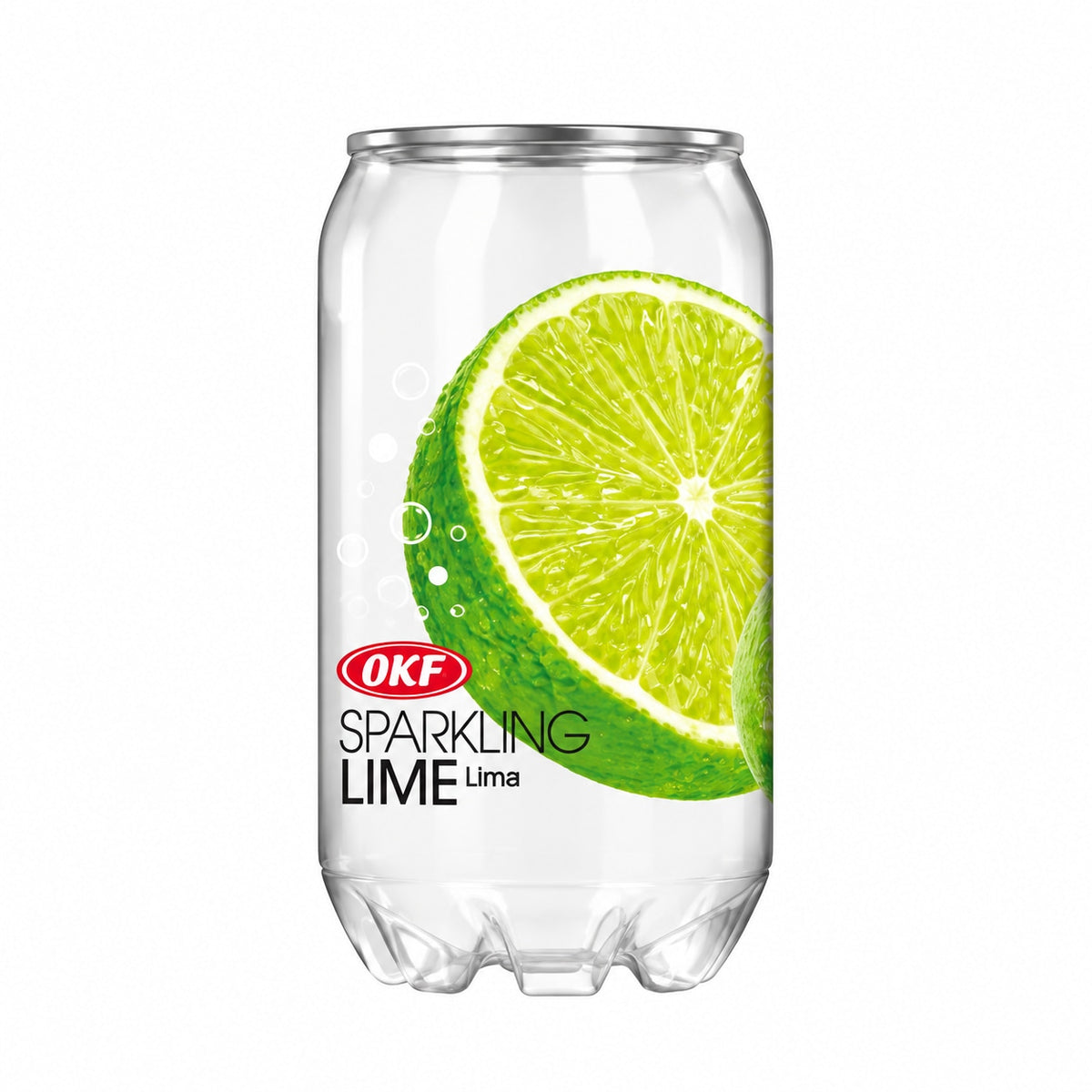 [EAN:8809713915593][IMG:1] OKF Sparkling Lime Flavour Drink with sugar and sweetener 350 ml