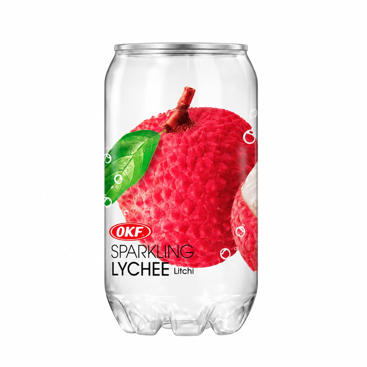 [EAN:8809713916286][IMG:1] OKF Sparkling Lychee Flavour Drink with sugar and sweetener 350 ml