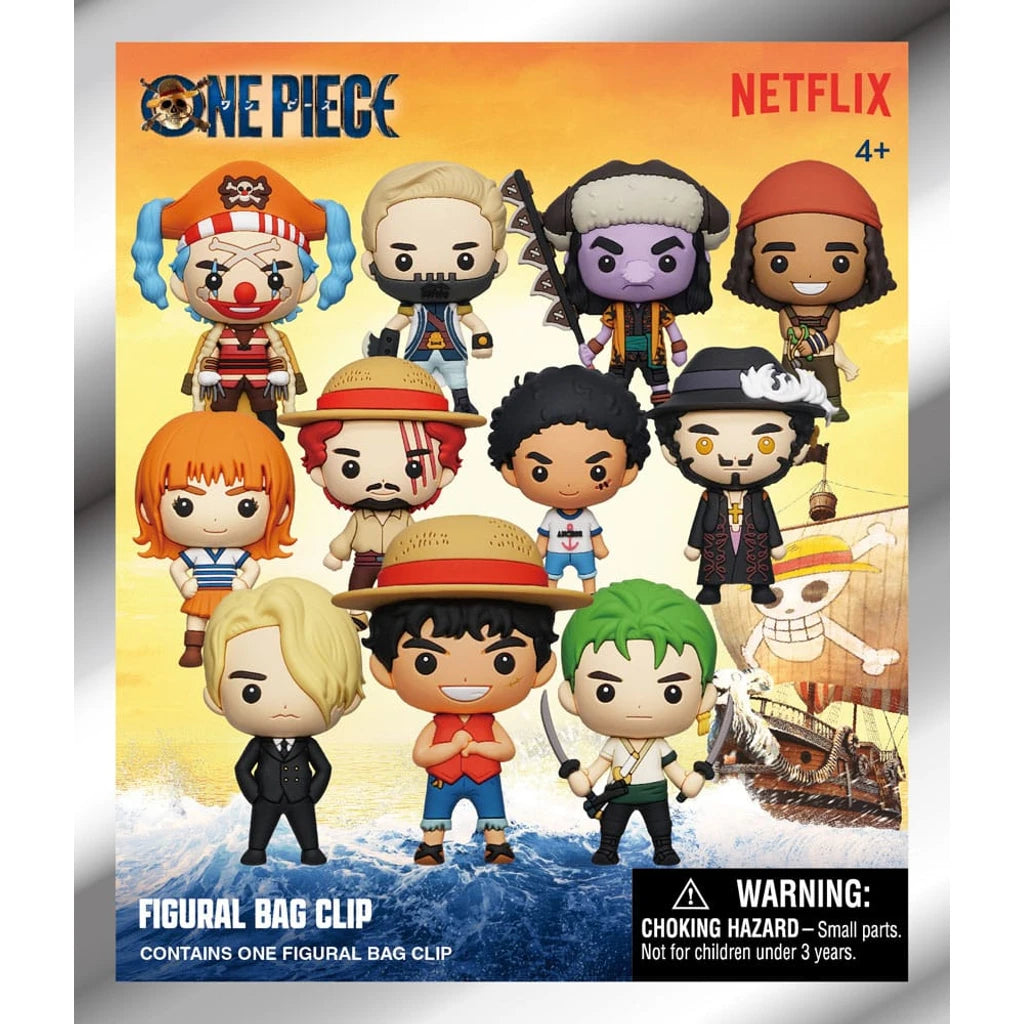 One Piece 3D PVC Bag Clips Netflix Series 1 Display (24)