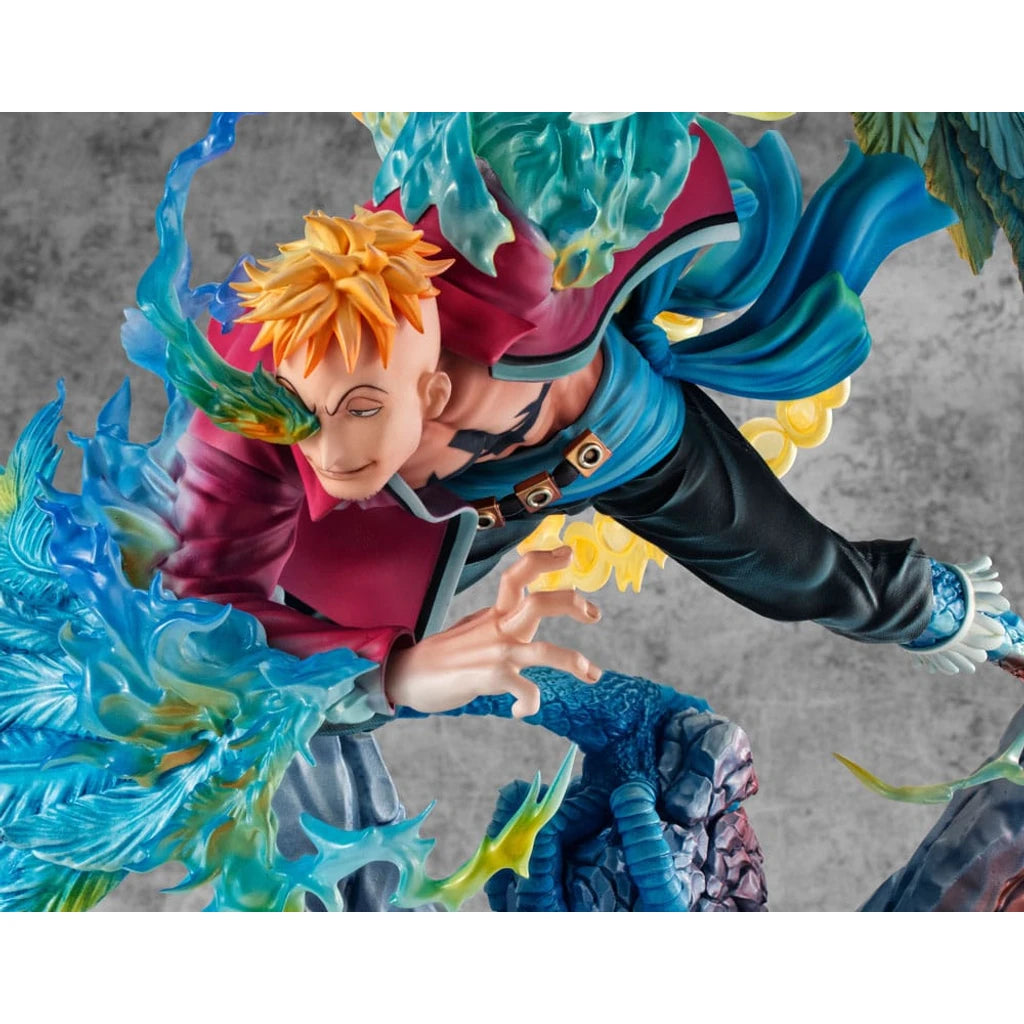 One Piece P.O.P MAS Maximum PVC Statue Marco the Phoenix Leader of 1st group of Whitebeard Pirates 32 cm