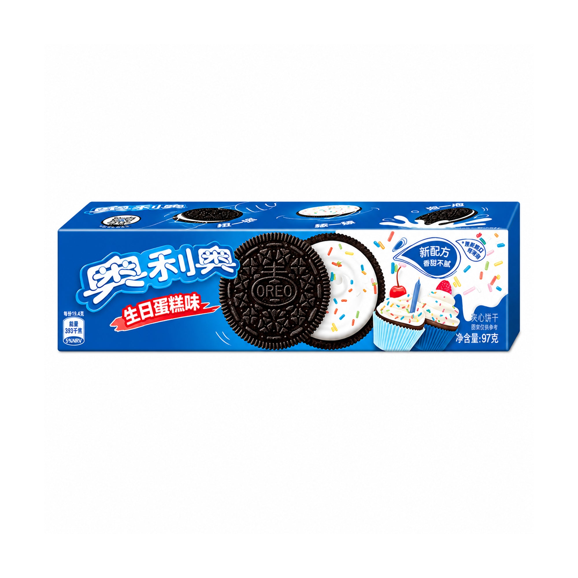 [EAN:6901668005946] OREO Cookie Birthday Cake Flavour, 97g