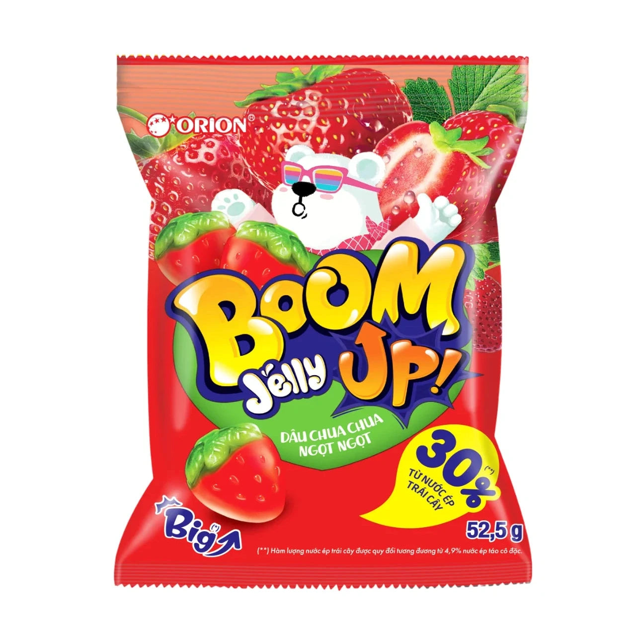 ORION Boom Jelly Gummy Strawberry 52.5g