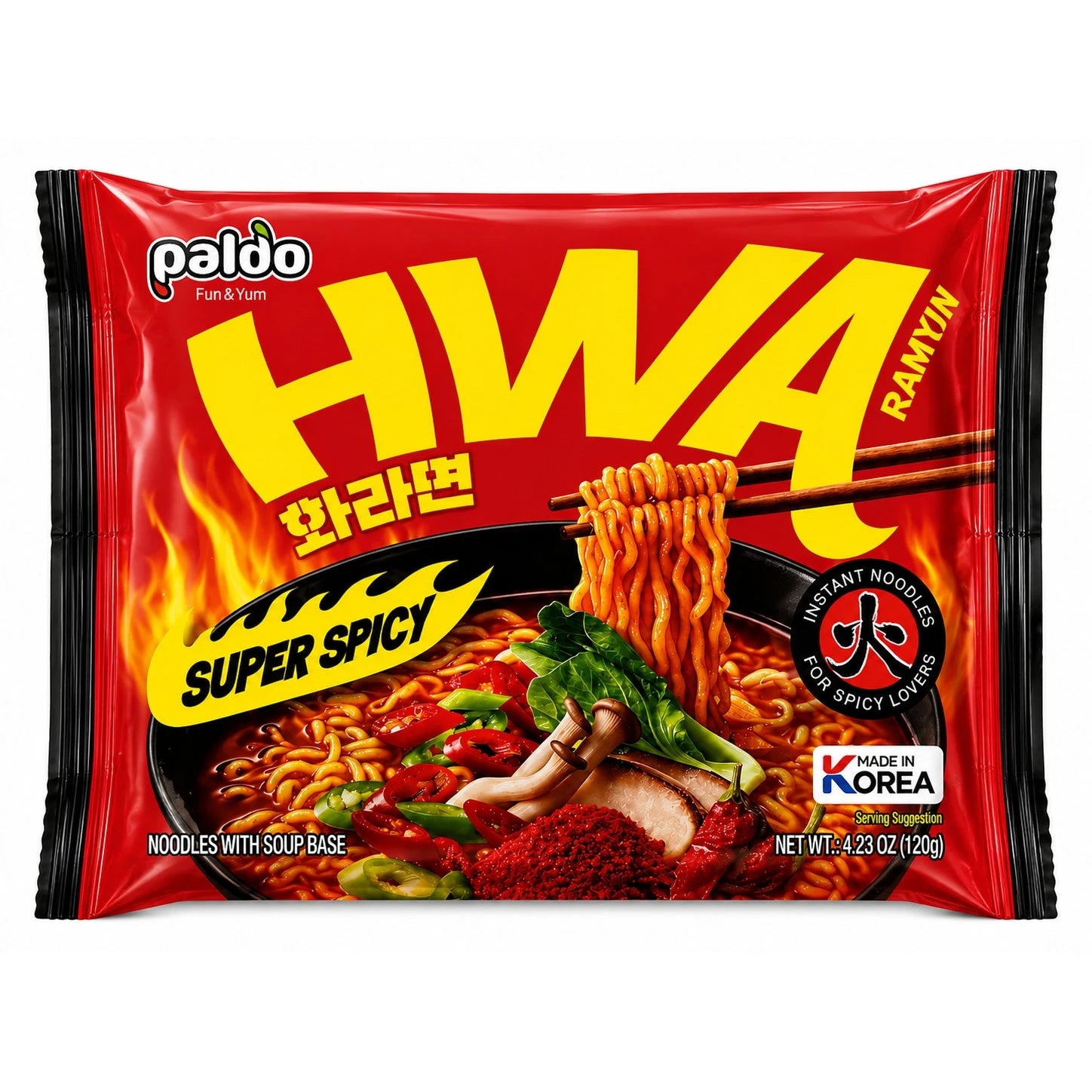 PALDO Hwa Ramyun Super Spicy 120g