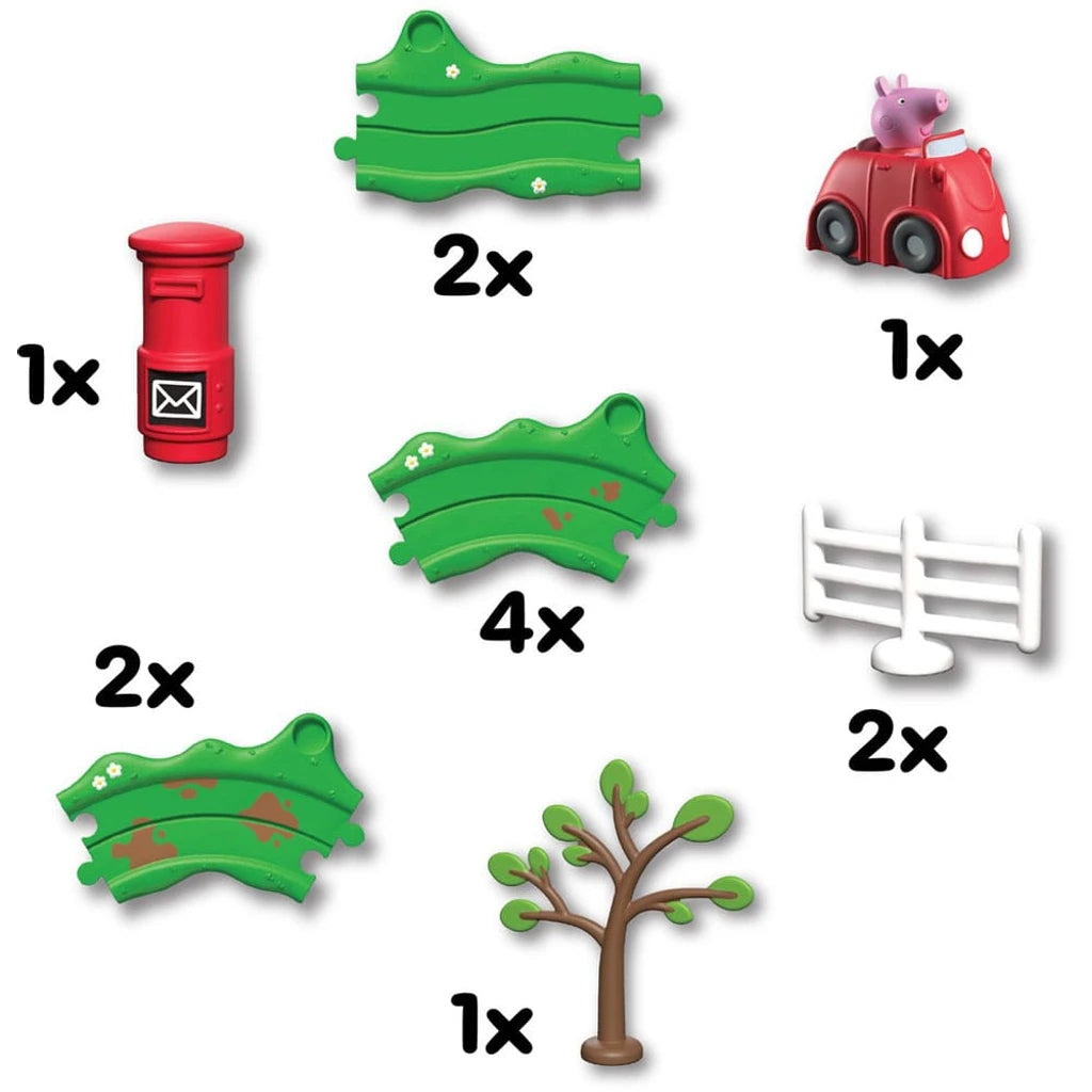 Peppa Pig Whizz Around Peppa's Little Red Car Set