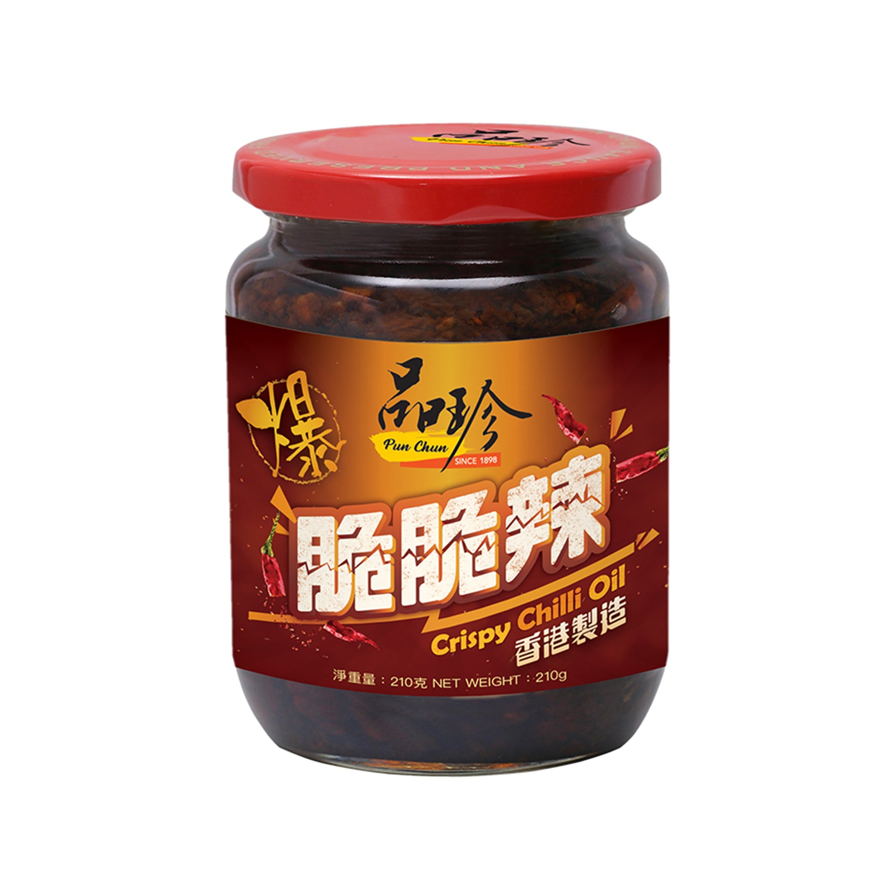 [EAN:4891130003292] PUN CHUN Crispy chilli oil, 210g