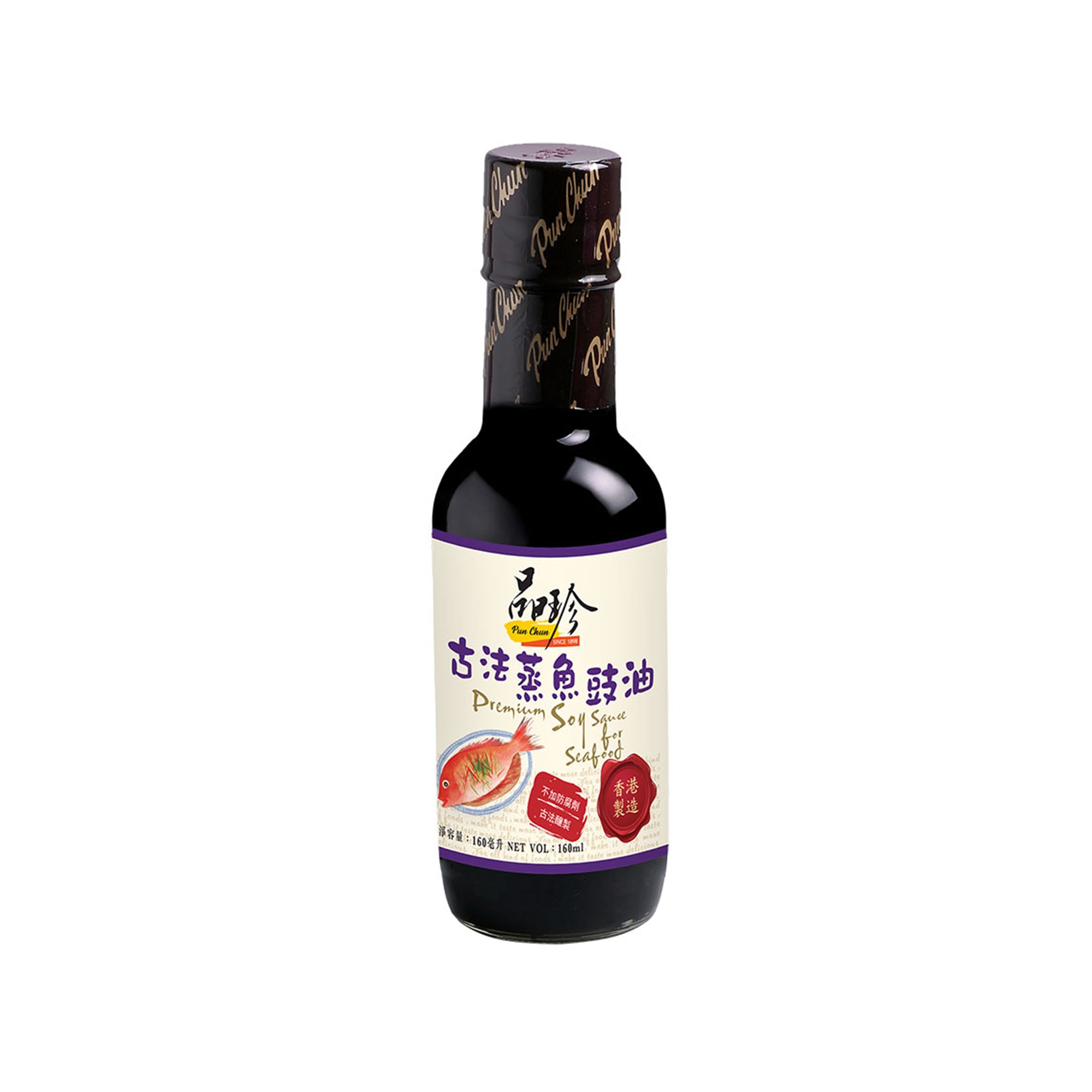 [EAN:4891130004985] PUN CHUN Premium soy sauce for seafood, 160ml