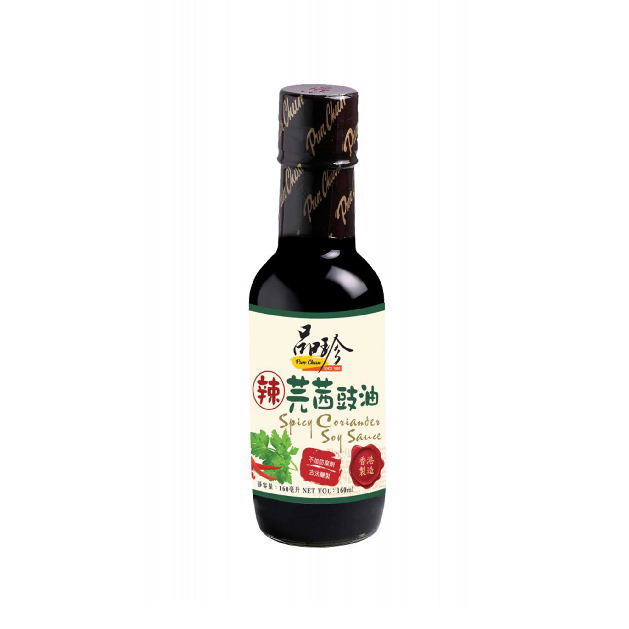 [EAN:4891130003834] PUN CHUN Spicy coriander soy sauce, 160ml
