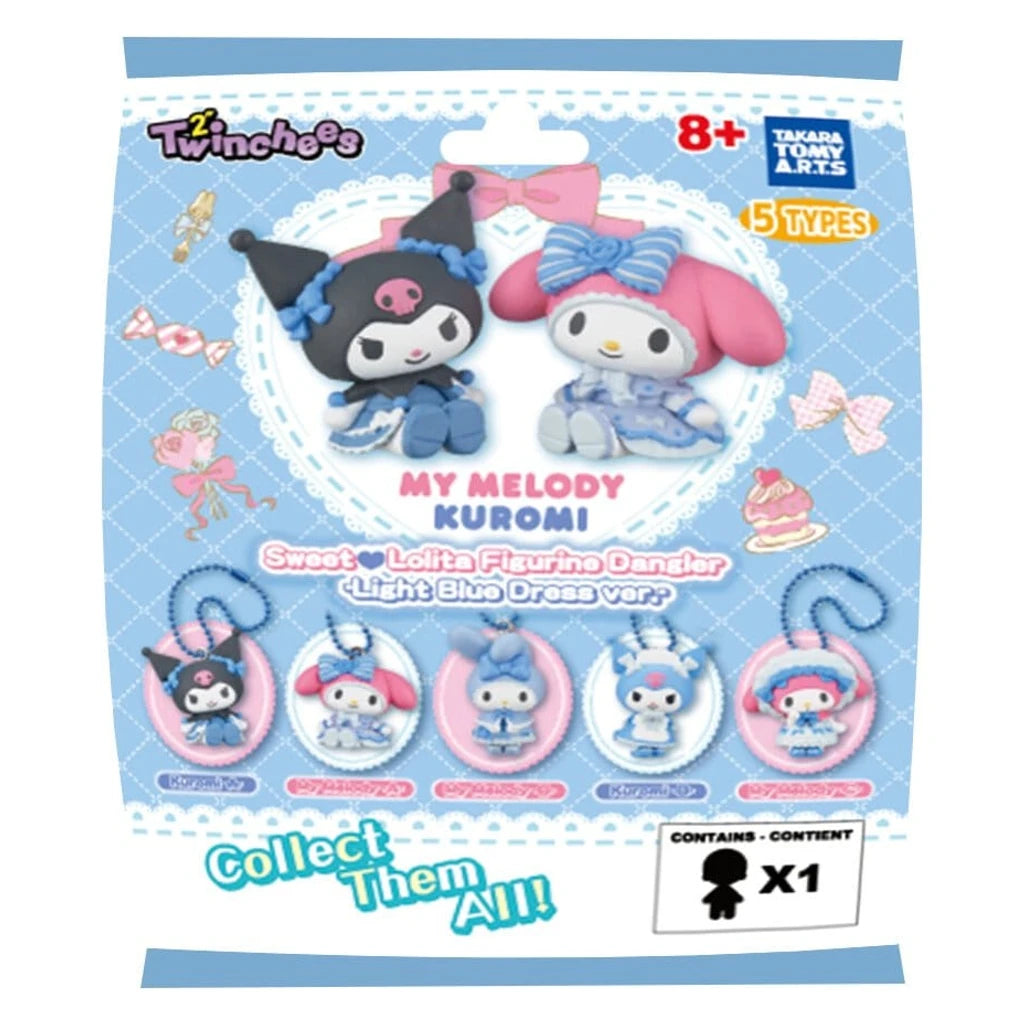 Sanrio Twinchees Mini Figures My Melody x Kuromi Sweet Lolita 5 cm Blind Pack Display (24)