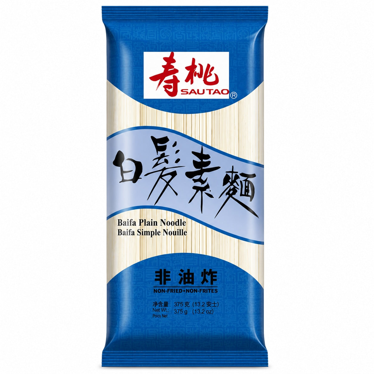 [EAN:087303857616] SAU TAO Baifa Plain Noodle 375g