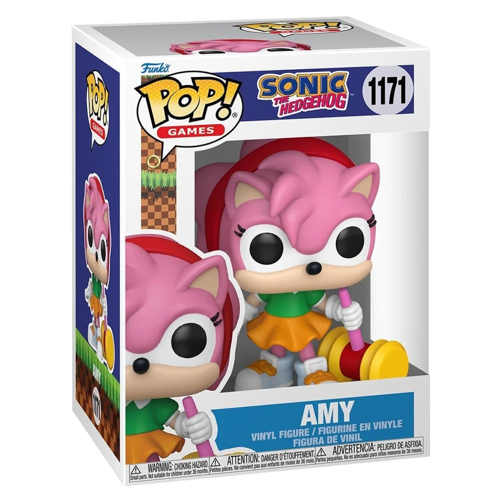 Sonic - The Hedgehog POP! Games Vinyl Figures Amy Rose with Piko Hammer with Chase 9 cm Assortment (6)