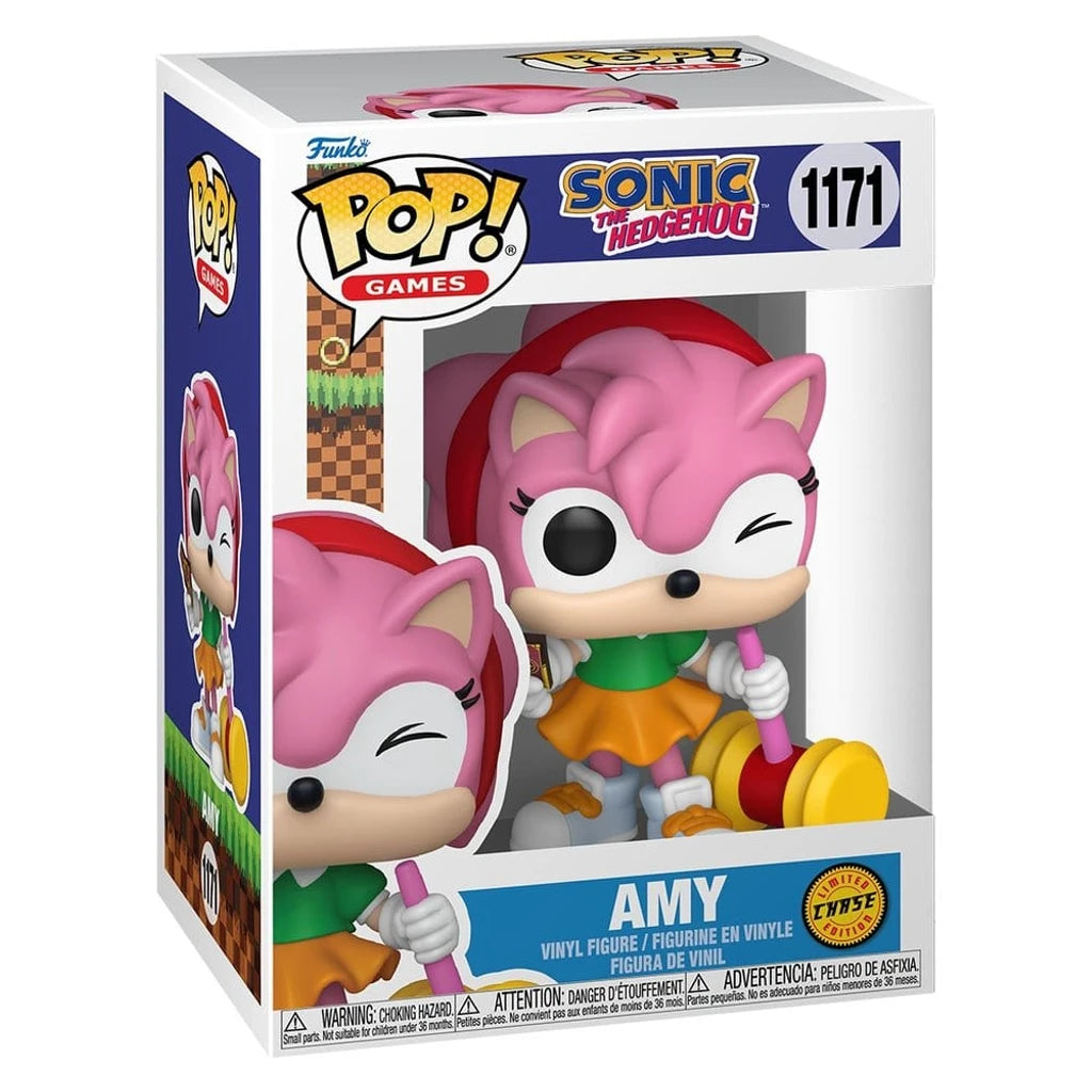 Sonic - The Hedgehog POP! Games Vinyl Figures Amy Rose with Piko Hammer with Chase 9 cm Assortment (6)