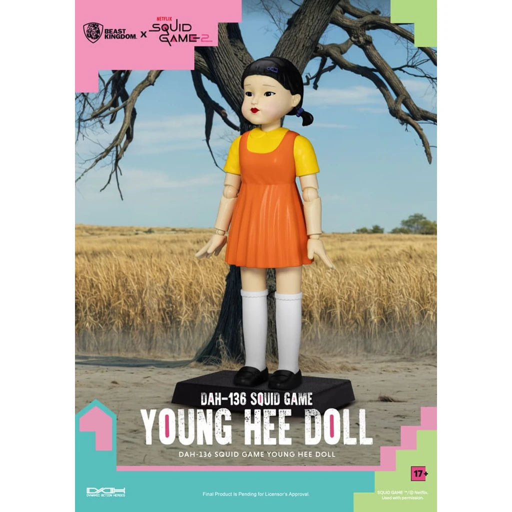 Squid Game Action Figure with Sound Young Hee Doll 30 cm