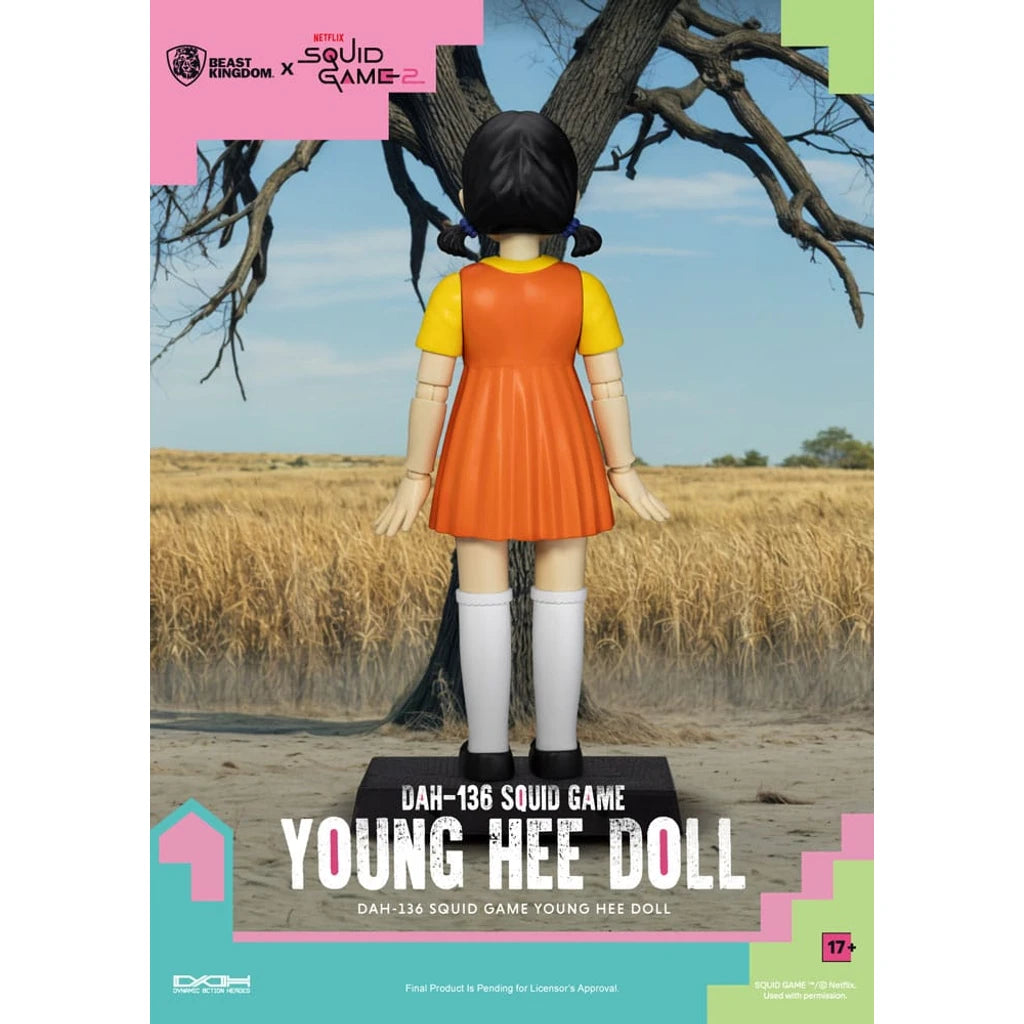 Squid Game Action Figure with Sound Young Hee Doll 30 cm