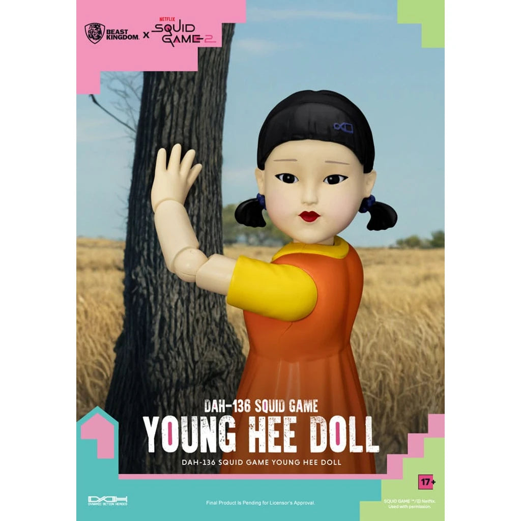 Squid Game Action Figure with Sound Young Hee Doll 30 cm