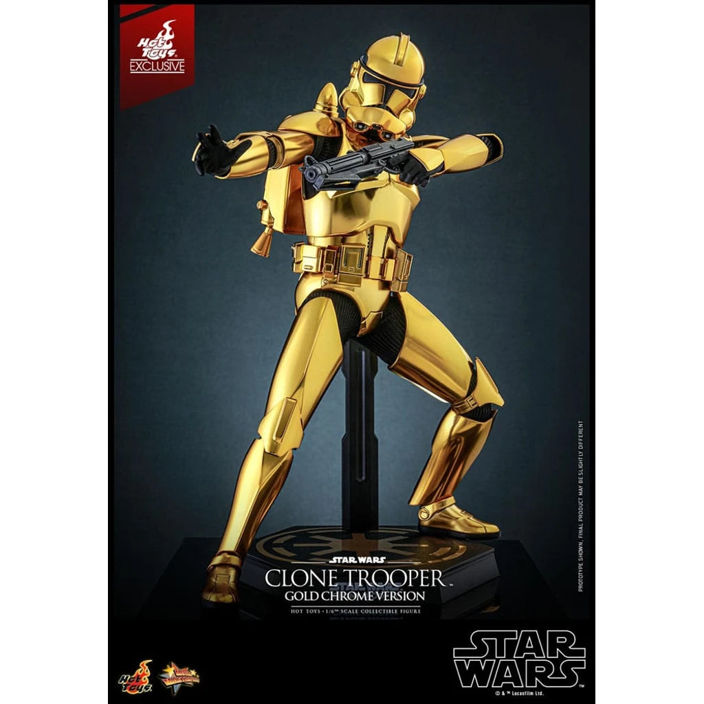 Star Wars Action Figure 1/6 Clone Trooper (Gold Chrome Version) Exclusive 30 cm