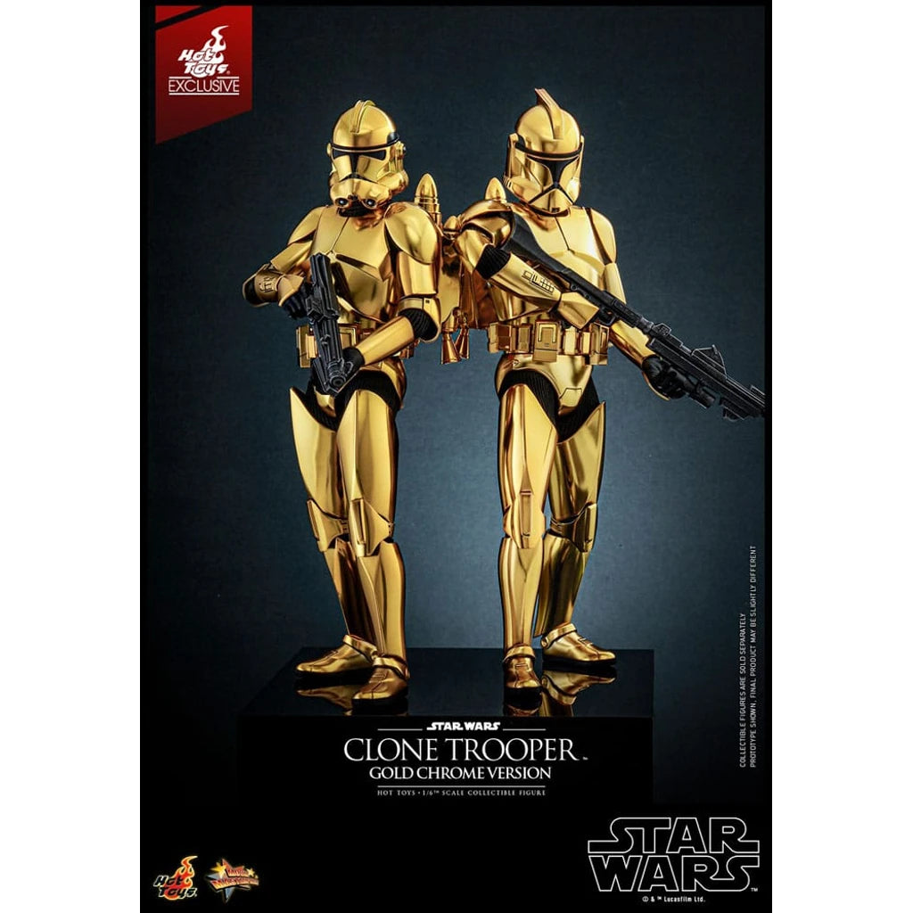 Star Wars Action Figure 1/6 Clone Trooper (Gold Chrome Version) Exclusive 30 cm