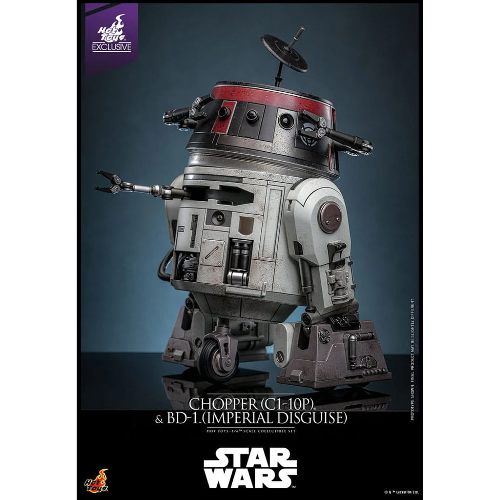Star Wars Action Figure Set 1/6 Chopper (C1-10P&trade;) & BD-1&trade; (Imperial Disguise) 18 cm & 8 cm