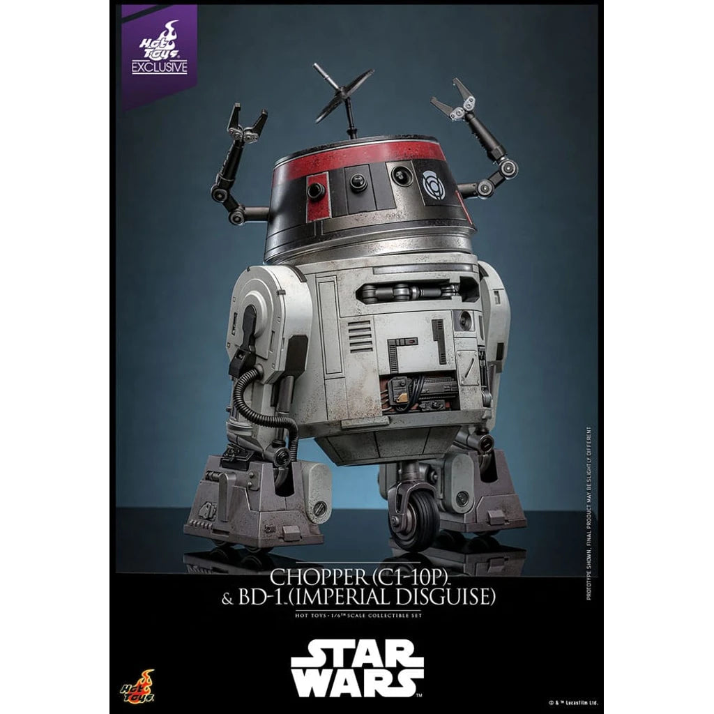 Star Wars Action Figure Set 1/6 Chopper (C1-10P&trade;) & BD-1&trade; (Imperial Disguise) 18 cm & 8 cm