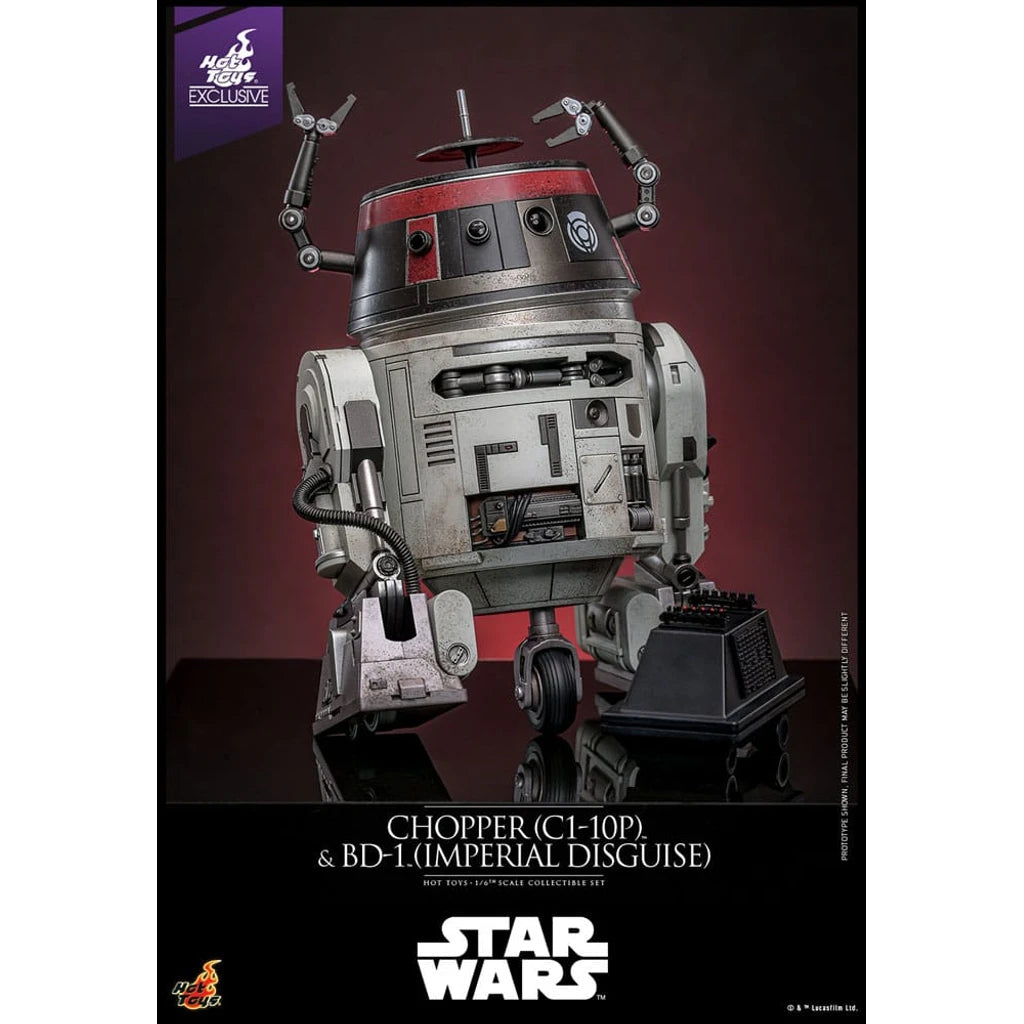Star Wars Action Figure Set 1/6 Chopper (C1-10P&trade;) & BD-1&trade; (Imperial Disguise) 18 cm & 8 cm