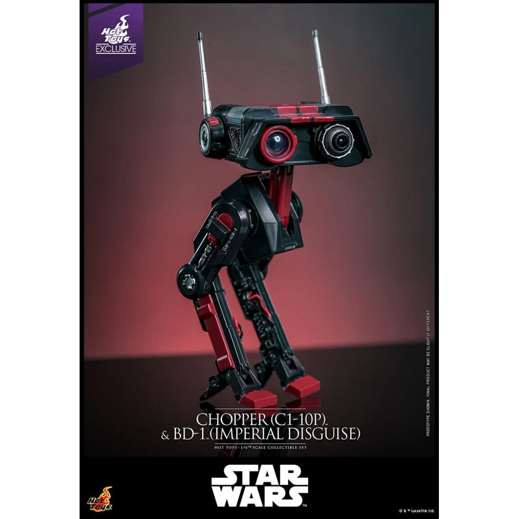 Star Wars Action Figure Set 1/6 Chopper (C1-10P&trade;) & BD-1&trade; (Imperial Disguise) 18 cm & 8 cm