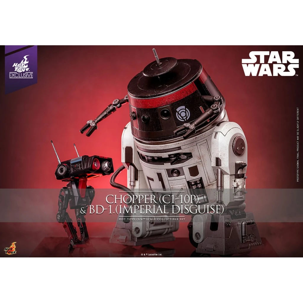 Star Wars Action Figure Set 1/6 Chopper (C1-10P&trade;) & BD-1&trade; (Imperial Disguise) 18 cm & 8 cm