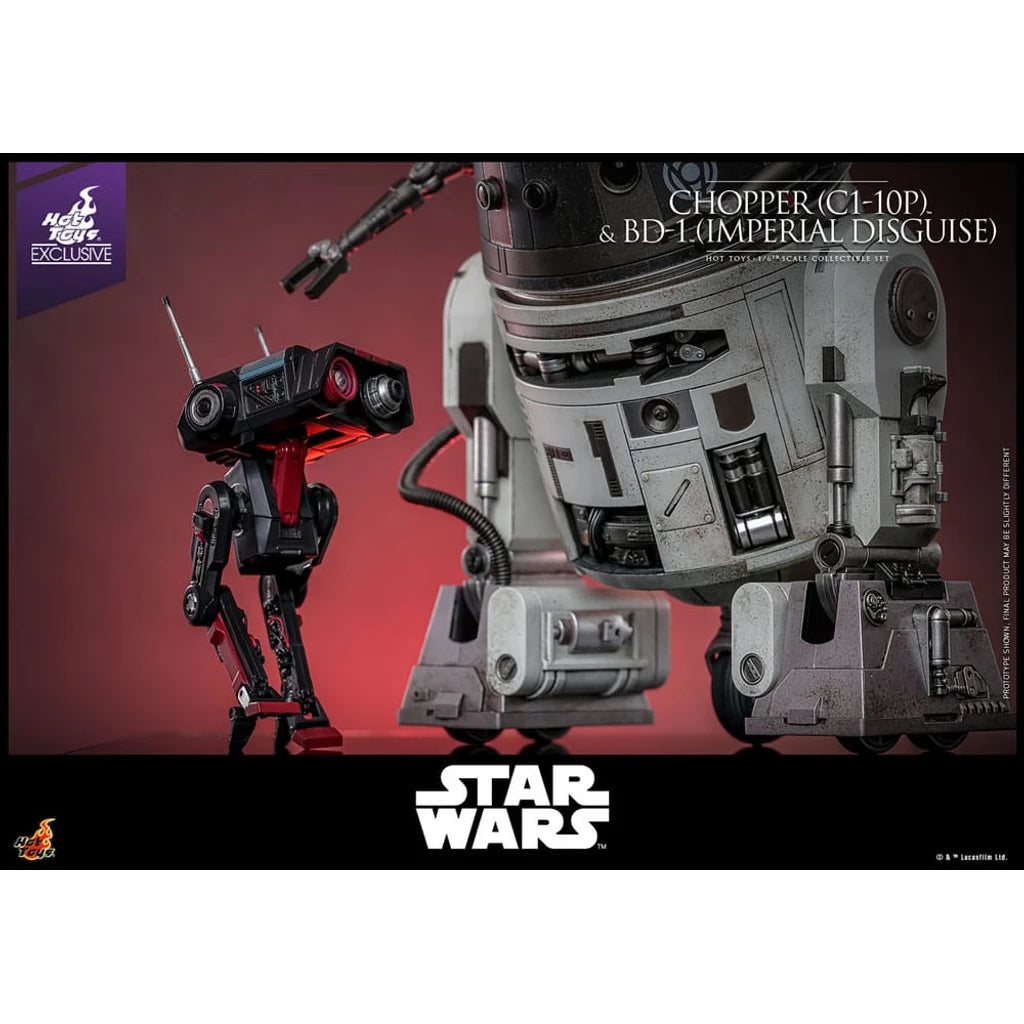 Star Wars Action Figure Set 1/6 Chopper (C1-10P&trade;) & BD-1&trade; (Imperial Disguise) 18 cm & 8 cm