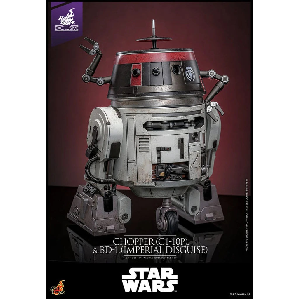 Star Wars Action Figure Set 1/6 Chopper (C1-10P&trade;) & BD-1&trade; (Imperial Disguise) 18 cm & 8 cm